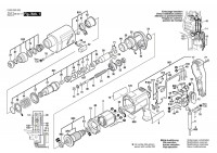 Bosch 0 603 243 603 Pbh 20-Rle Rotary Hammer 230 V / Eu Spare Parts